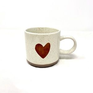 2017 Starbucks Speckled Mug W/Rose Gold Heart Coffee/Tea 12oz